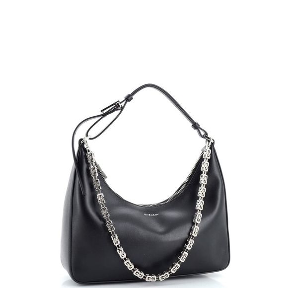 Givenchy Moon Cut Out Bag Leather Small Black - Picture 2 of 6